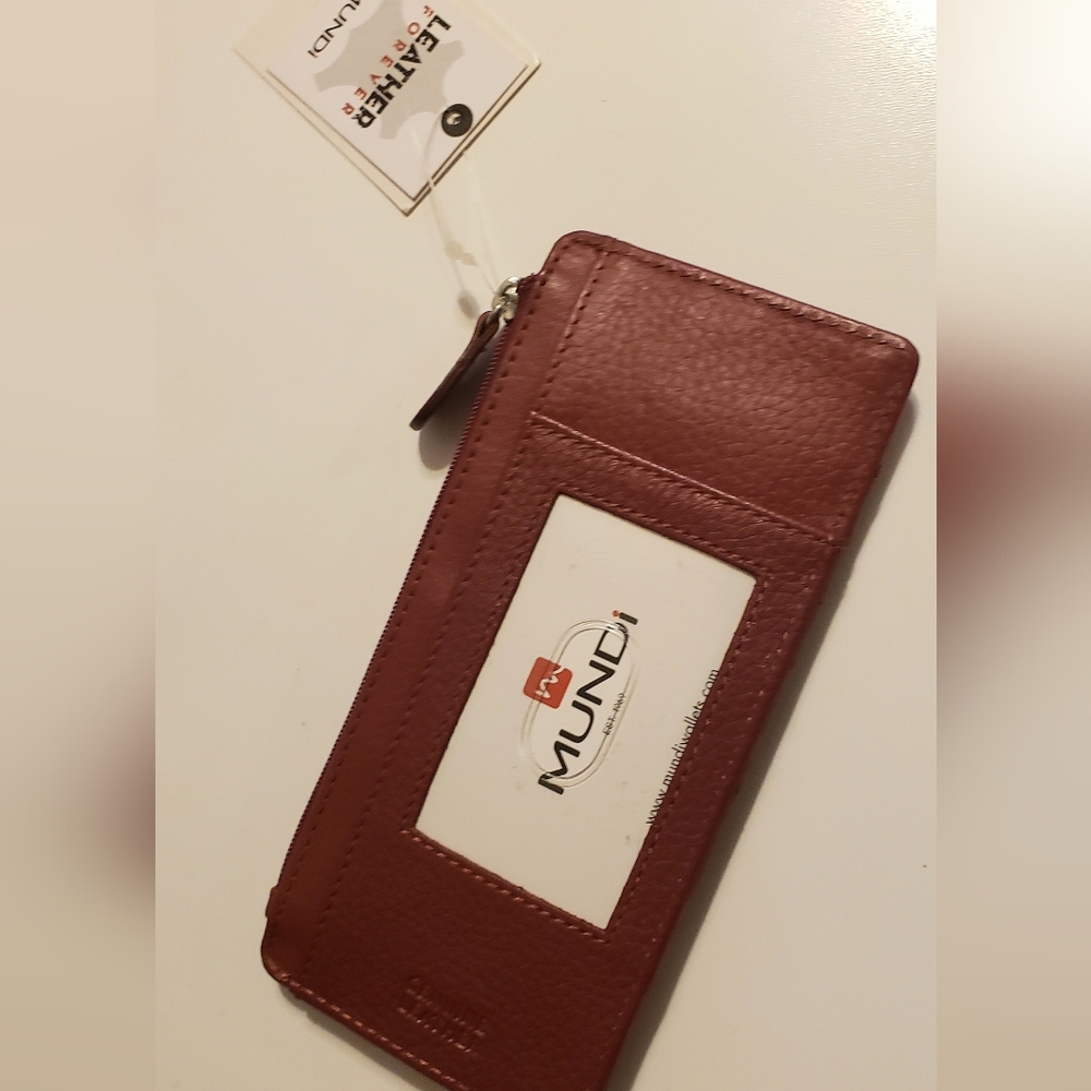 🆕️ Mundi Maroon Leather Wallet
